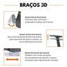 Cadeira de Escritório Presidente Executiva Oficial Titan - Cinza - 1 - 4
