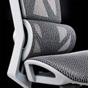 Ver imagem 2 de Cadeira Presidente Titan Ergonômica Tela Mesh Reclinável com Apoio para Pés Cinza