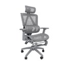 Ver imagem 7 de Cadeira Presidente Titan Ergonômica Tela Mesh Reclinável com Apoio para Pés Cinza