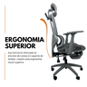 Cadeira de Escritório Presidente Executiva Oficial Titan - Cinza - 1 - 3