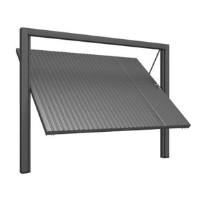 Portão Contrapeso de Aço com Chapa Frisada 220x240 Req: 8,7