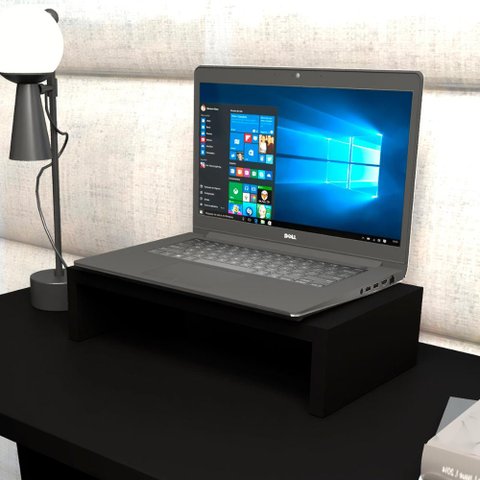 Suporte P/ Notebook Mdf Mesa Escritório 40cm X 22cm F5