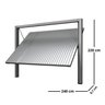 Portão Contrapeso de Aço Galvanizado com Chapa Frisada sem Porta Auxiliar 220x240 Req:8,7 - 2