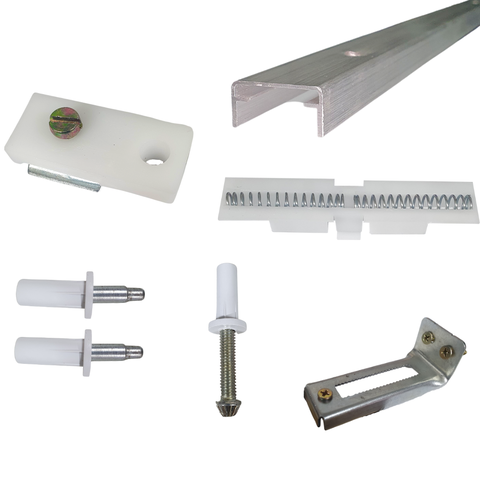 Kit Ferragens p/ Porta Camarão Sem Dobradiça - 1,00 m Natural - Alfer