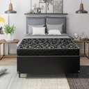 Ver imagem 5 de Cama Box Viúva + Colchão Espuma D20 - 51x128x188cm - e-Shop Casa - Couro Preto