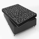 Ver imagem 6 de Cama Box Viúva + Colchão Espuma D20 - 51x128x188cm - e-Shop Casa - Couro Preto