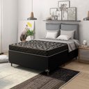 Ver imagem 4 de Cama Box Viúva + Colchão Espuma D20 - 51x128x188cm - e-Shop Casa - Couro Preto