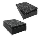 Ver imagem 3 de Cama Box Viúva + Colchão Espuma D20 - 51x128x188cm - e-Shop Casa - Couro Preto
