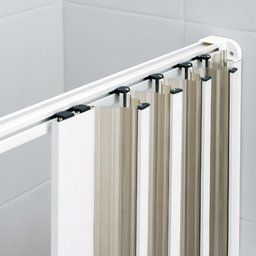 Box Para Banheiro de PVC 185x55cm Sanfonado Frontal BCF - 8