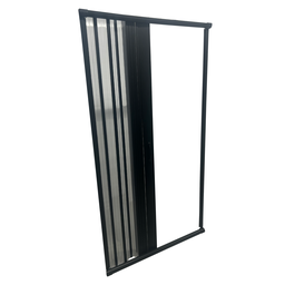 Box Para Banheiro de PVC 185x55cm Sanfonado Frontal BCF - 11