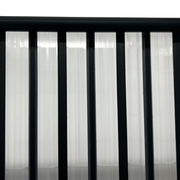 Box Para Banheiro de PVC 185x55cm Sanfonado Frontal BCF - 18