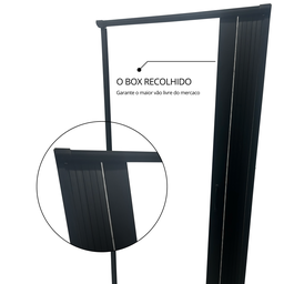 Box Para Banheiro de PVC 185x55cm Sanfonado Frontal BCF - 7