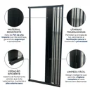 Ver imagem 5 de Box para Banheiro Sanfonado 185x55cm PVC Preto