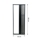 Ver imagem 4 de Box para Banheiro Sanfonado 185x55cm PVC Preto