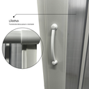Ver mais imagens de Box para Banheiro Sanfonado 185x145cm PVC Branco