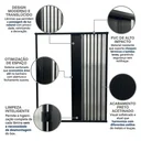 Ver imagem 6 de Box para Banheiro Sanfonado 185x115cm PVC Preto