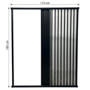 Ver imagem 5 de Box para Banheiro Sanfonado 185x115cm PVC Preto