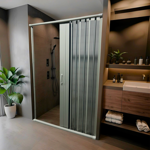 Box Para Banheiro de PVC  190x185cm Sanfonado Frontal BCF