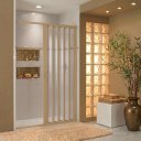 Ver imagem 1 de Box para Banheiro de PVC 185x160cm Sanfonado Frontal Bcf Marrom/Bege