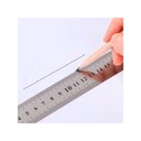 Ver imagem 2 de Régua Escolar Metal Aço Inox 50cm