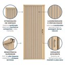 Ver imagem 6 de Box para Banheiro 185x55cm em PVC Bcf Natural Bege