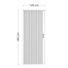 Box Para Banheiro de PVC 185x145cm Sanfonado Frontal BCF - 6
