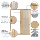 Ver imagem 6 de Box para Banheiro 185x115cm em PVC Bcf Banheiro Bege