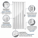 Ver imagem 5 de Box para Banheiro de PVC 185x70cm Sanfonado Frontal Bcf Branco