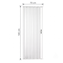 Ver imagem 4 de Box para Banheiro de PVC 185x70cm Sanfonado Frontal Bcf Branco