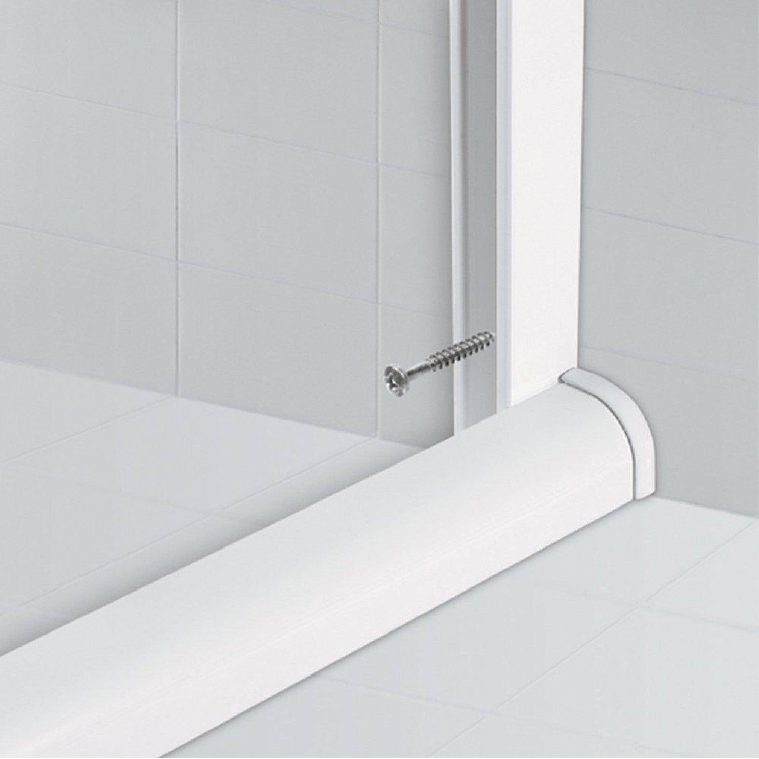 Box Para Banheiro de PVC 185x70cm Sanfonado Frontal BCF - 7