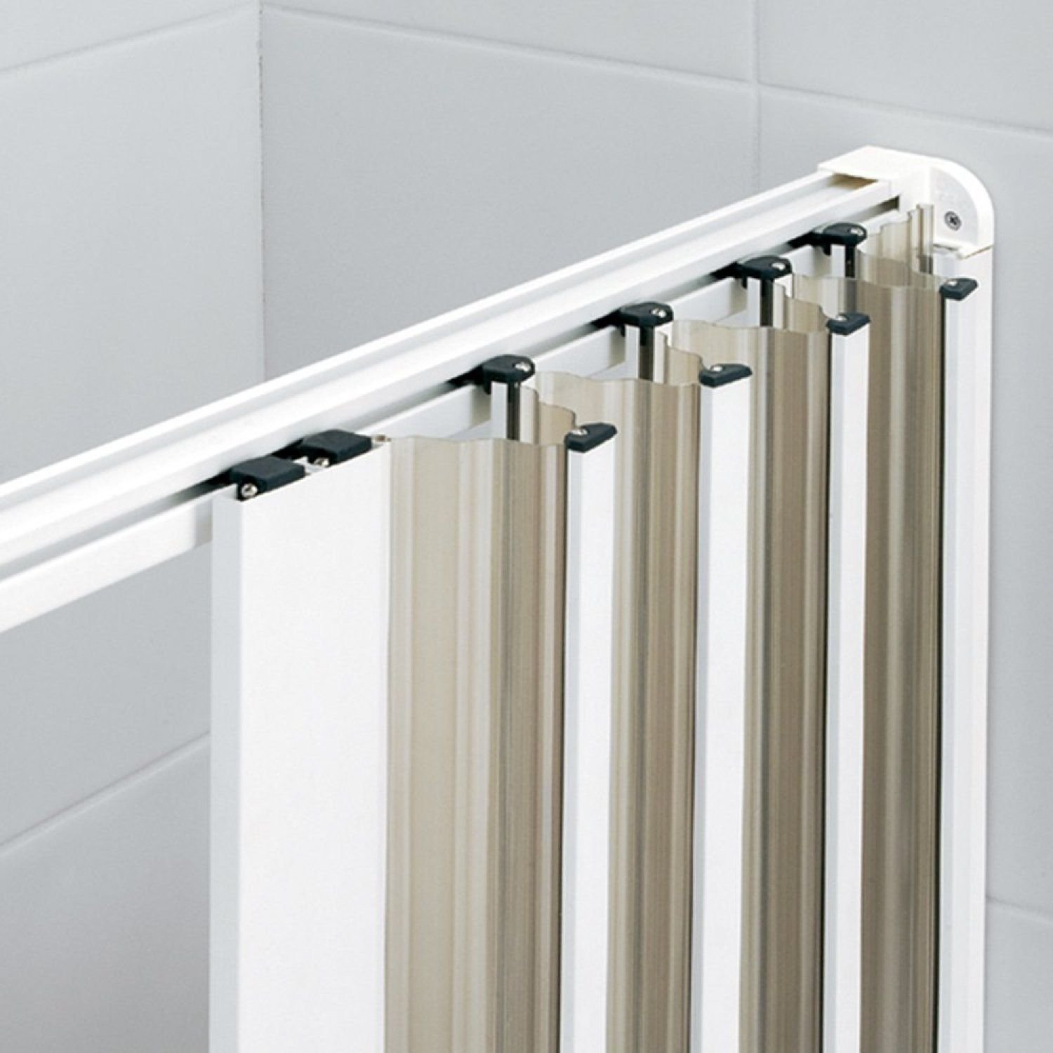Box Para Banheiro de PVC 185x70cm Sanfonado Frontal BCF - 8