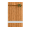 Painel e Bancada Pratic 1430x2120 Cedro/bali - Dj - 6257 - 2