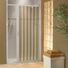 Box Para Banheiro de PVC 185x85cm Sanfonado Frontal BCF - 3