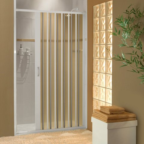 Box Para Banheiro de PVC 185x85cm Sanfonado Frontal BCF