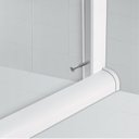 Ver mais imagens de Box para Banheiro de PVC 185x85cm Sanfonado Frontal Bcf Branco