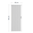Ver imagem 6 de Box para Banheiro de PVC 185x85cm Sanfonado Frontal Bcf Branco