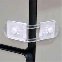 12 Travas Para Gaveta e Porta de Móveis Flexíveis Bebê Prendedor Armário Segurança - 4