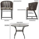 Ver imagem 2 de Mesa e 6 Cadeiras e Noronha Preto E6 Trama Original Marrom