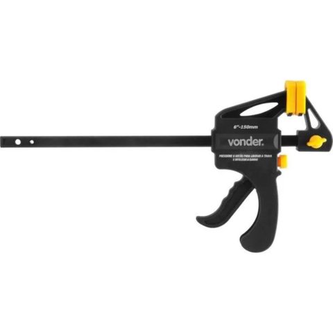 Grampo Tipo Sargento Aperto Rápido 6'' - Vonder - 3580351006