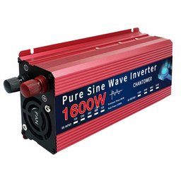 Inversor Tensão 24v 110v Onda Senoidal Pura 1600w 60hz Auto CHANTOWER Inversor de Voltagem 24V para  - 3
