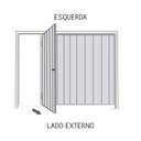 Ver imagem 4 de Portão Contrapeso de Aço Galvanizado com Chapa Frisada 220x265 Req:12