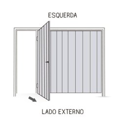 Portão Contrapeso de Aço Galvanizado com Chapa Frisada 220x265 Req:12 - 4