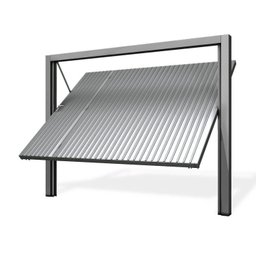Portão Contrapeso de Aço Galvanizado com Chapa Frisada 220x265 Req:12 - 2