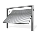 Ver imagem 2 de Portão Contrapeso de Aço Galvanizado com Chapa Frisada 220x265 Req:12