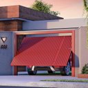 Ver imagem 1 de Portão Contrapeso de Aço Galvanizado com Chapa Frisada 220x265 Req:12