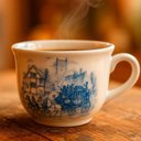 Ver imagem 2 de Conjunto de Xícara e Pires em Porcelana Cena Inglesa 2 Peças - Oxford Biona