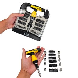 B-tek - Conjunto Chave Bits e Soquetes 48 Pcs com Estojo - 5