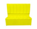 Ver imagem 1 de Jogo Cabeceira e Recamier Baú para Cama Box Casal King 1.95:amarelo