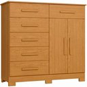 Ver imagem 7 de Cômoda Sapateira Potenza A04 6 Gavetas MDP MDF Cinamomo Lyam Decor