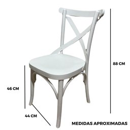 Cadeira X Madeira Maciça:branco - 6